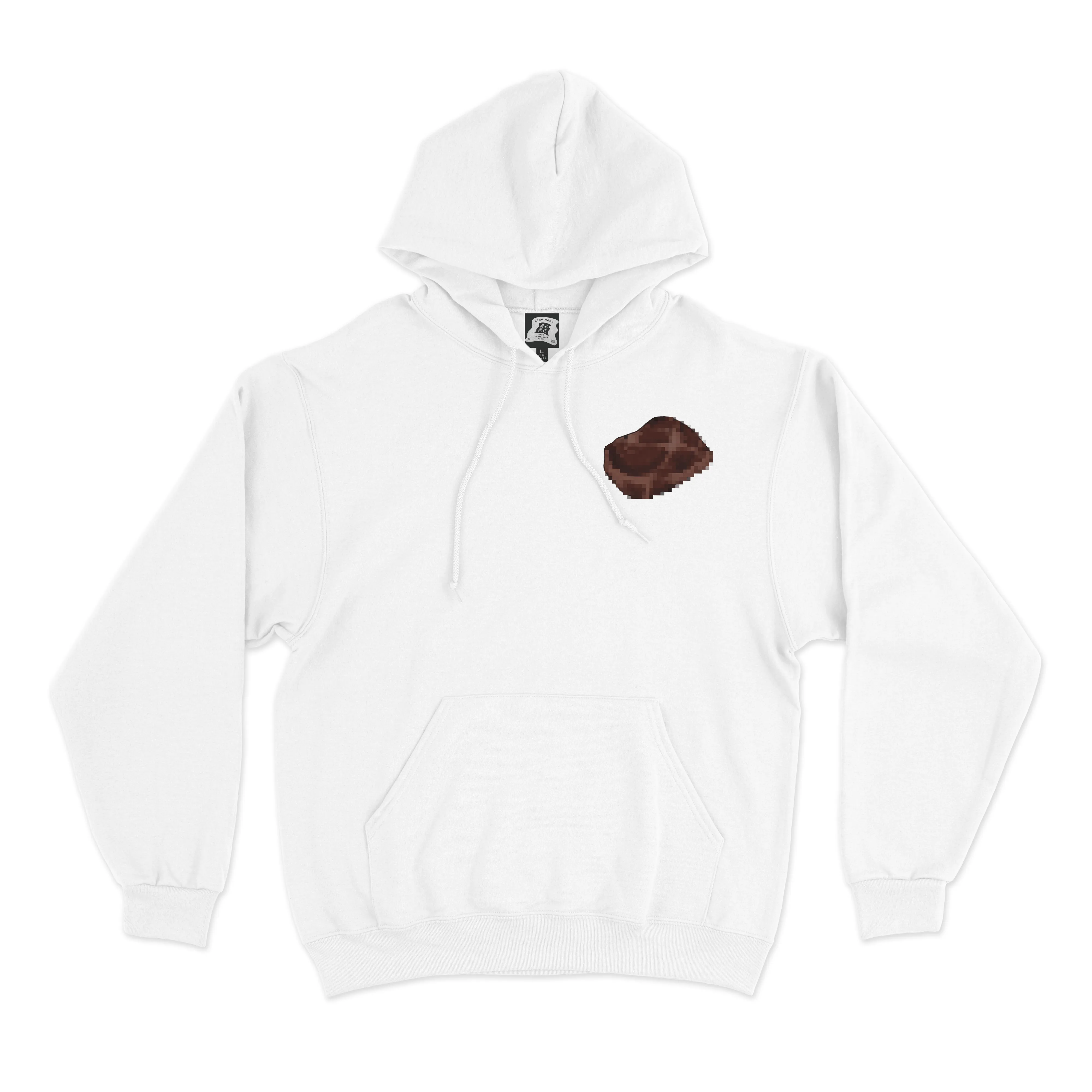 "Crave" Basic Hoodie Black/White