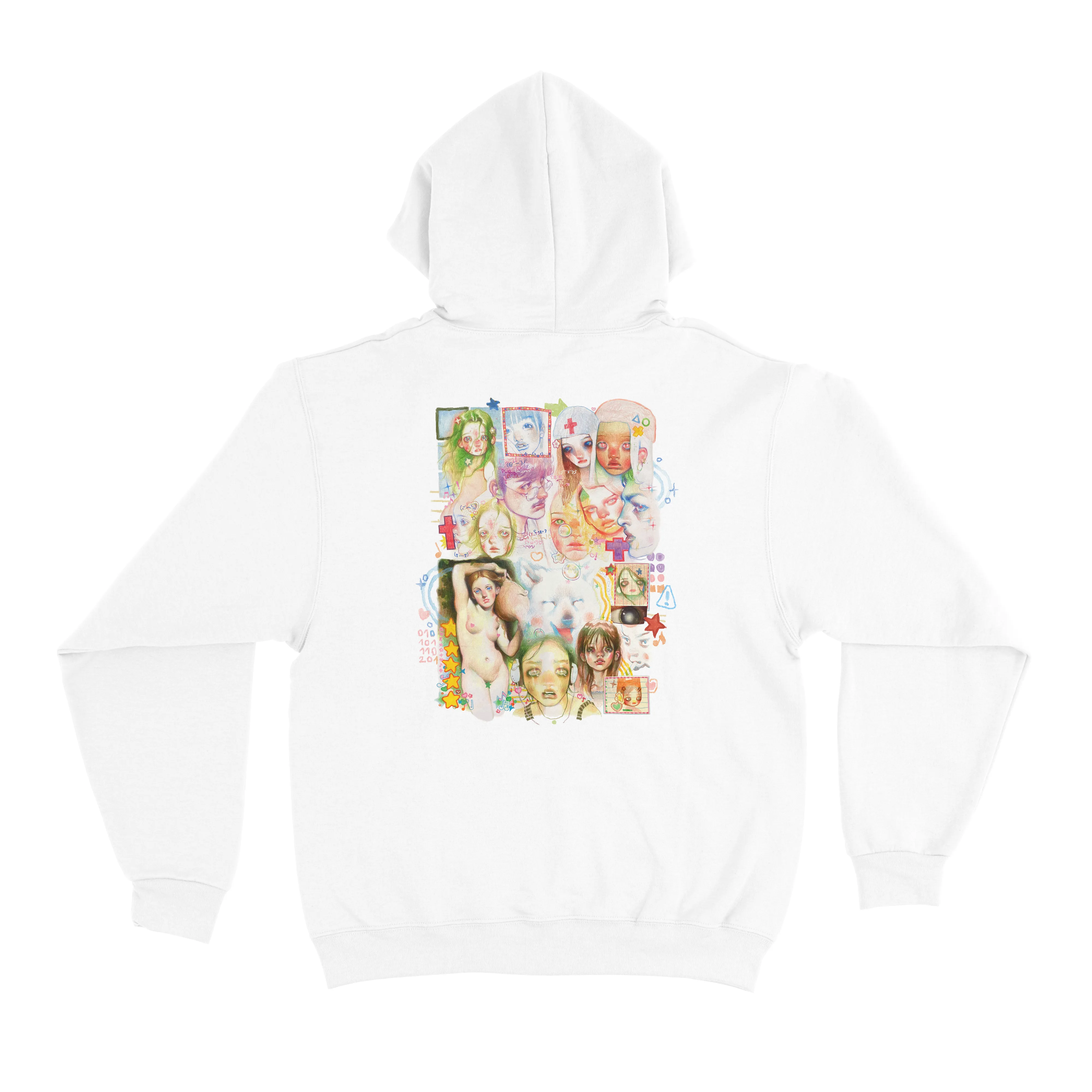 "Everything" Basic Hoodie White/Beige
