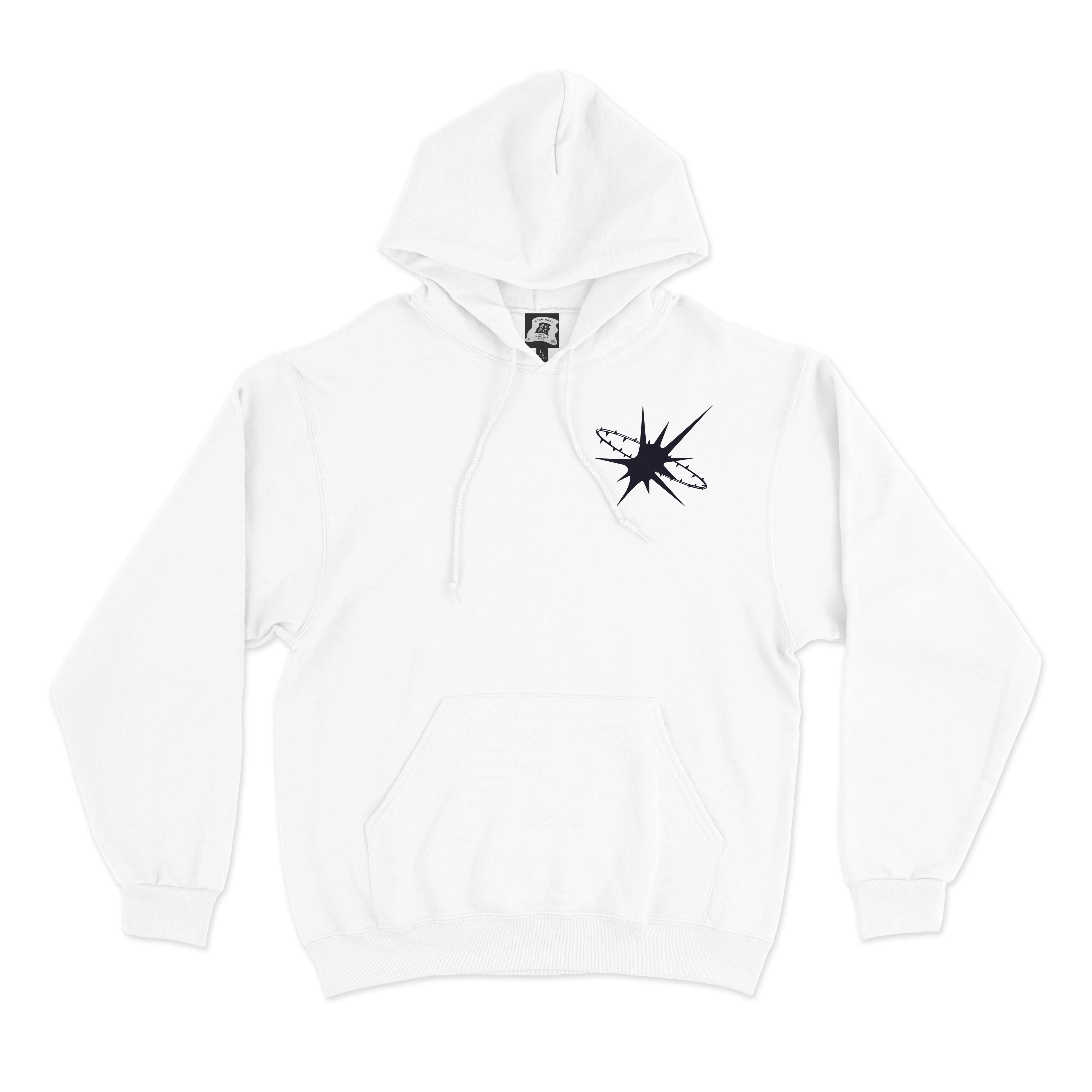 "I’m The King, I’m The Peasant And The Fighter" Basic Hoodie Black / White