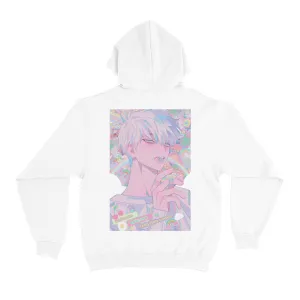 "Jellyfish" Basic Hoodie White/Black