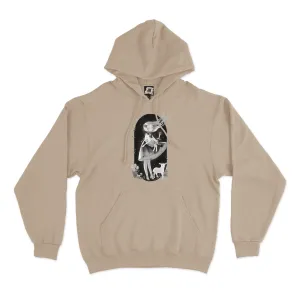 "Little Lamb" Fleece Hoodie Beige