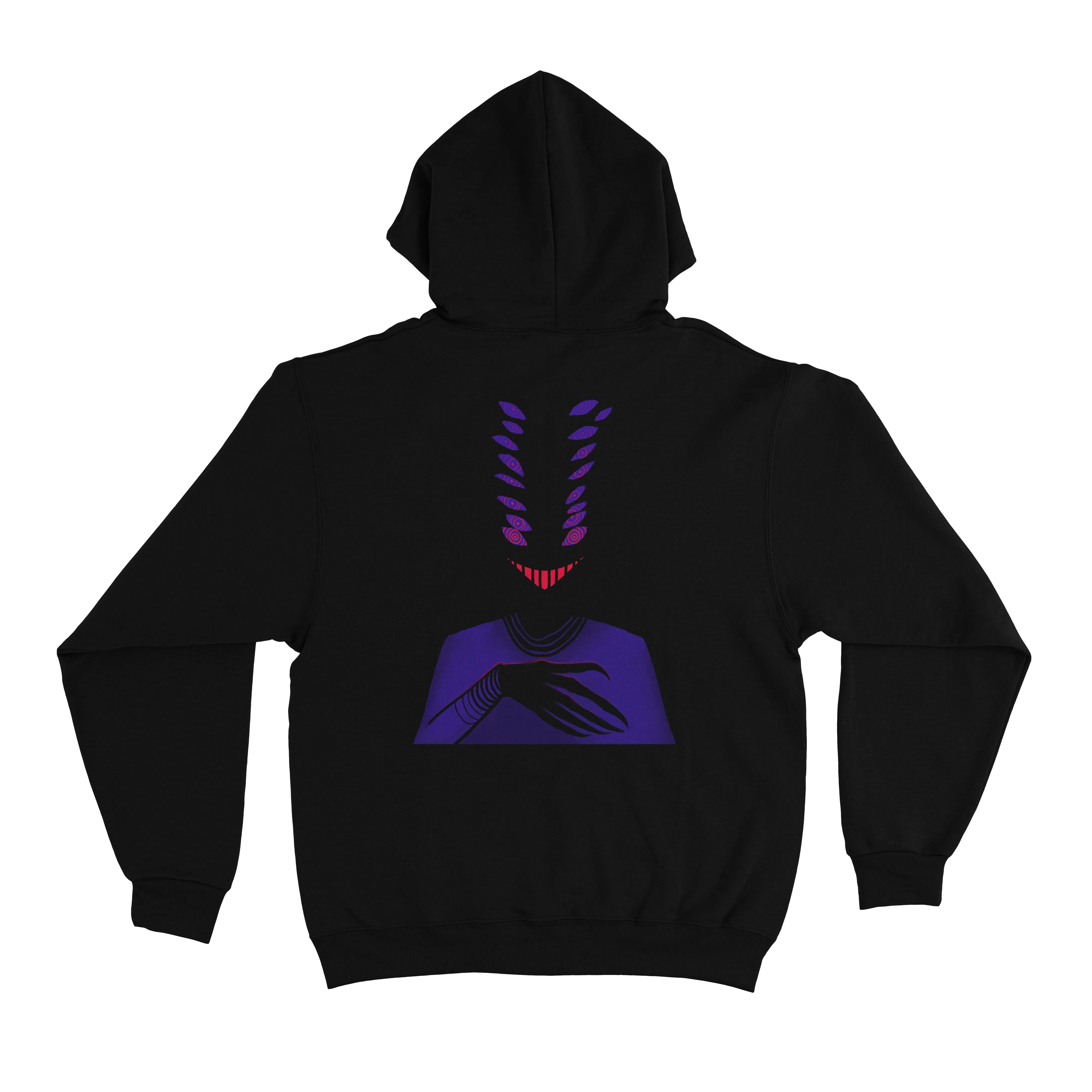 "Mischief" Basic Hoodie Black