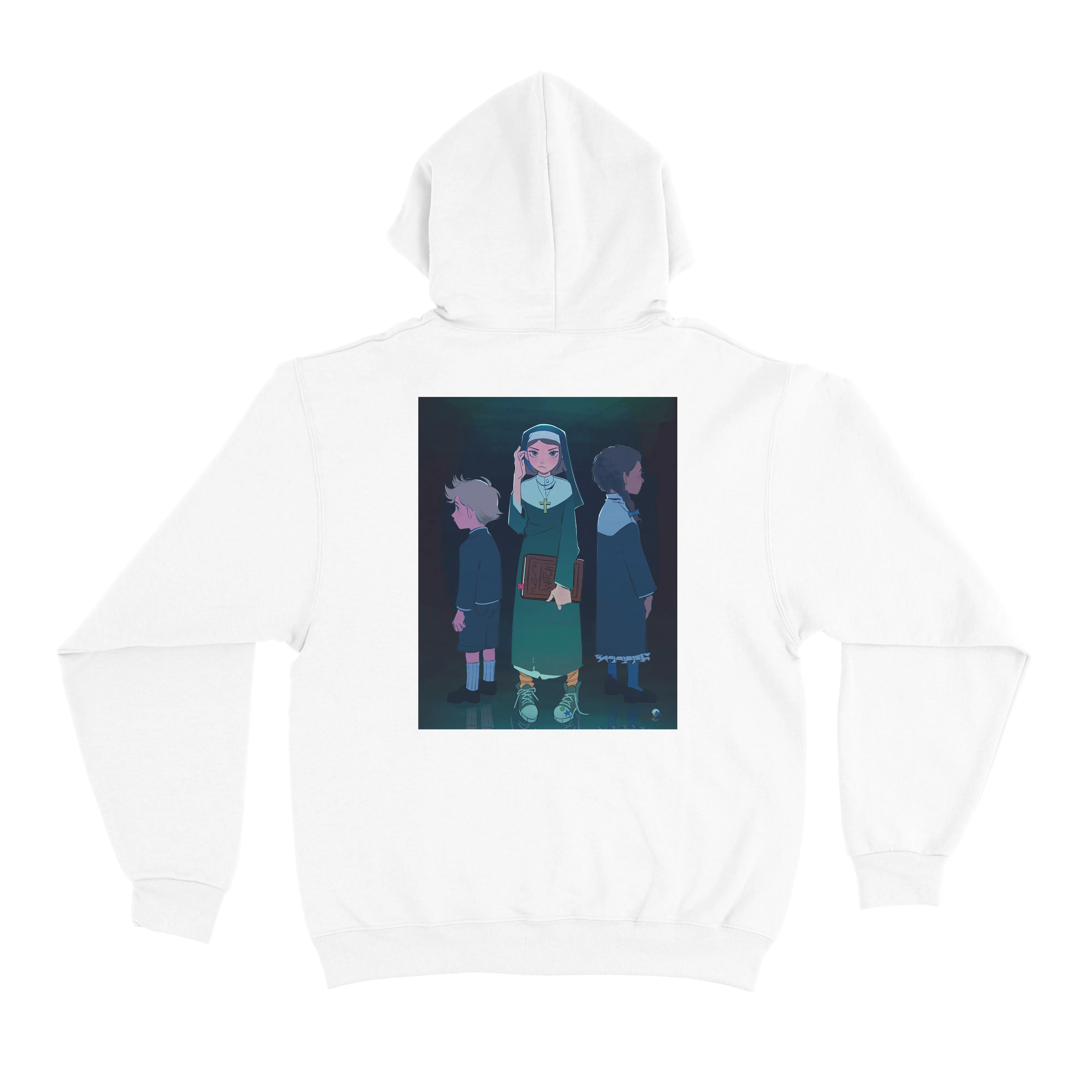 "Monastery" Basic Hoodie White