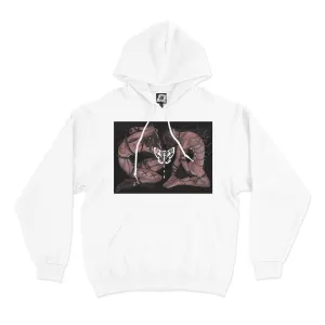 "Moth's Milk" Basic Hoodie White