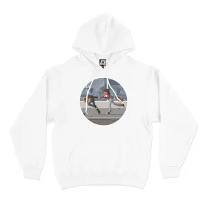 "My Eyes On You" Basic Hoodie White