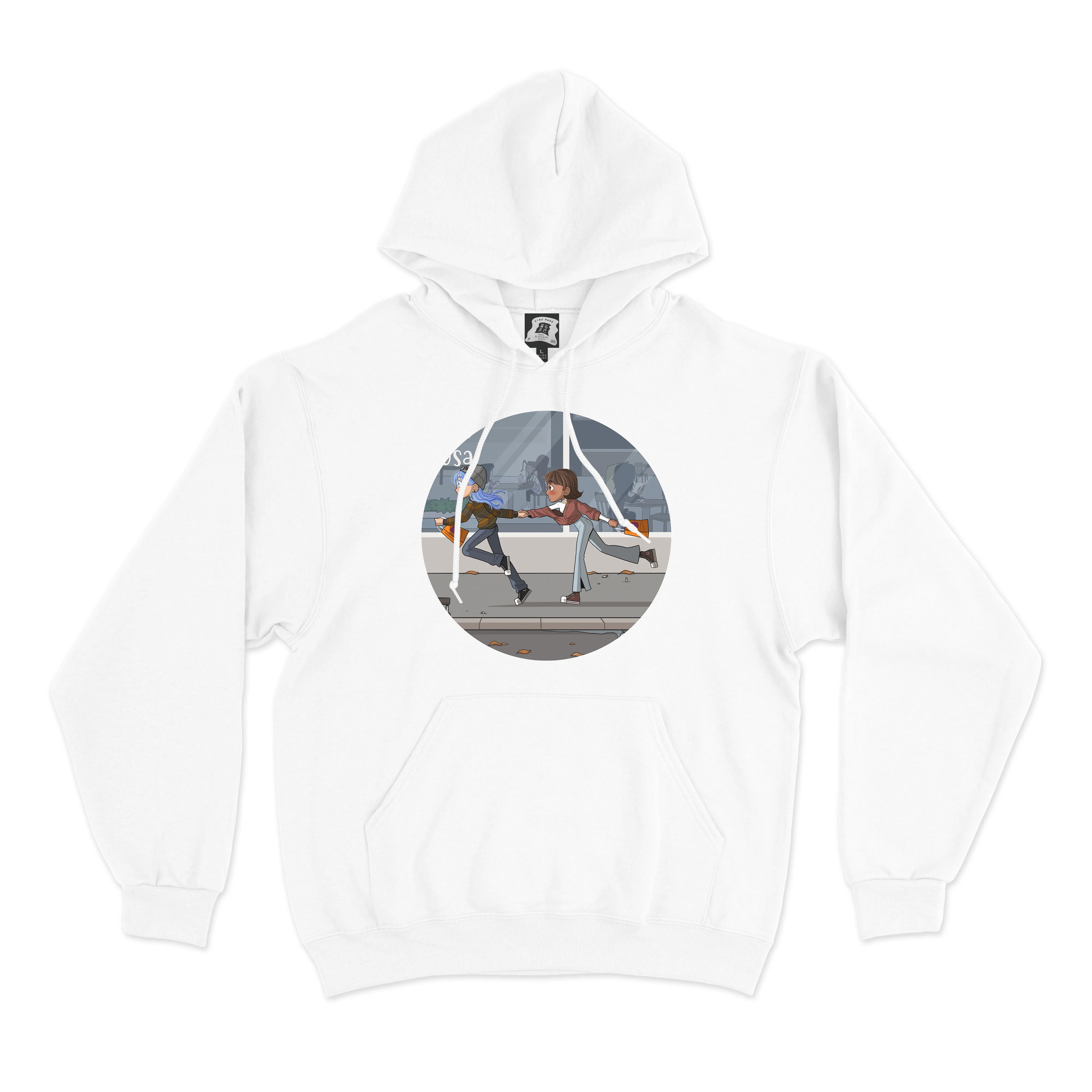 "My Eyes On You" Basic Hoodie White