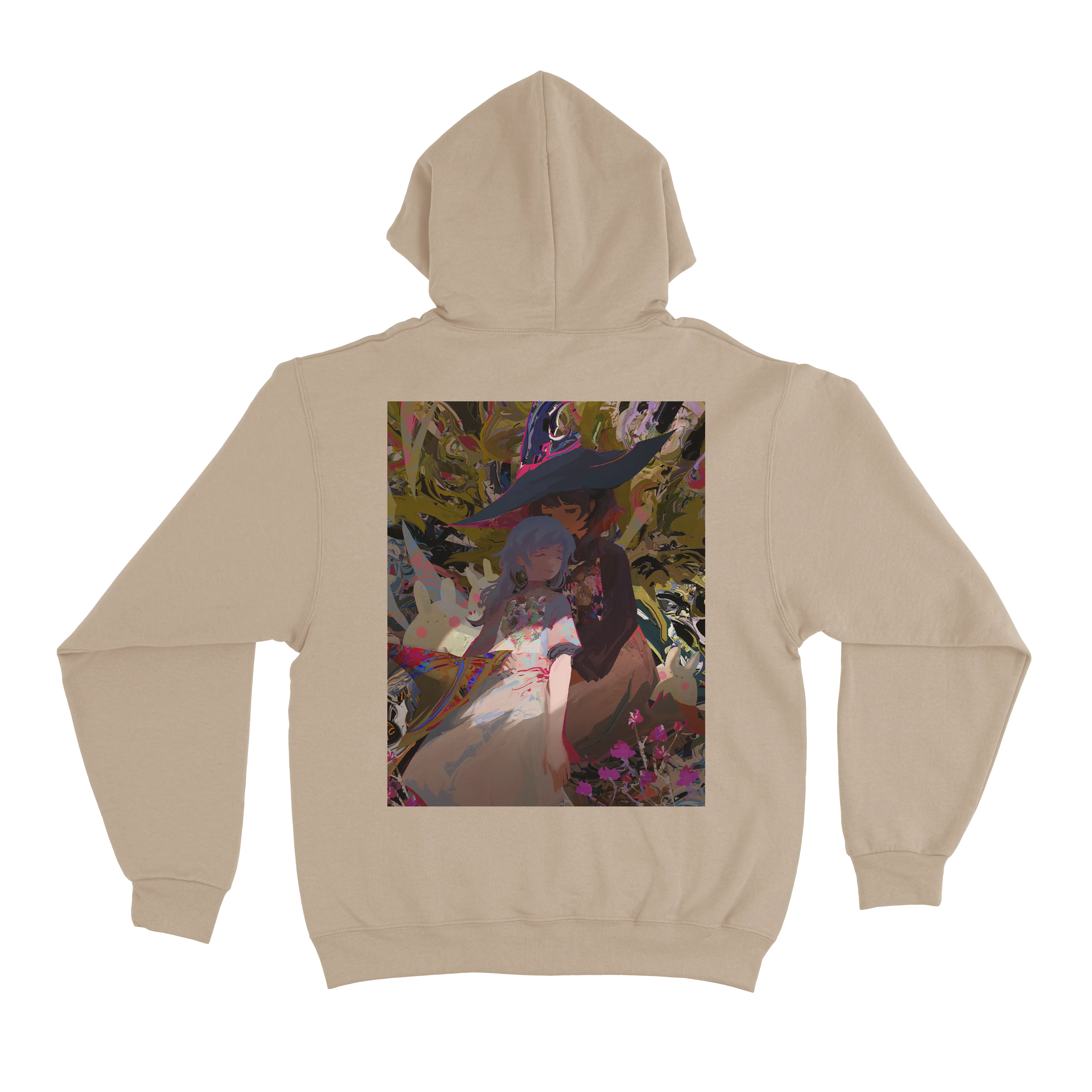 "Nap" Fleece Hoodie Beige