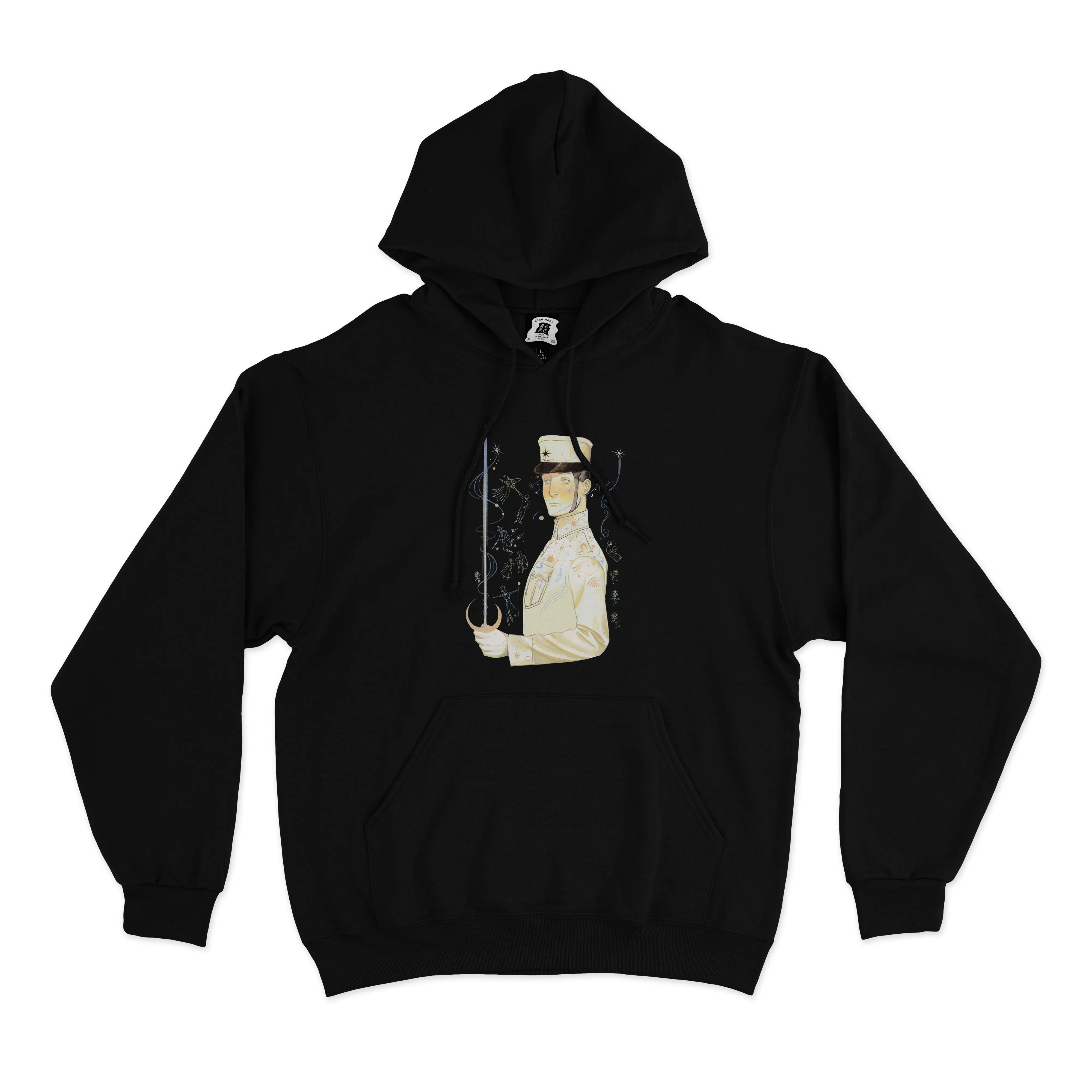 "Nostalgia" Basic Hoodie Black