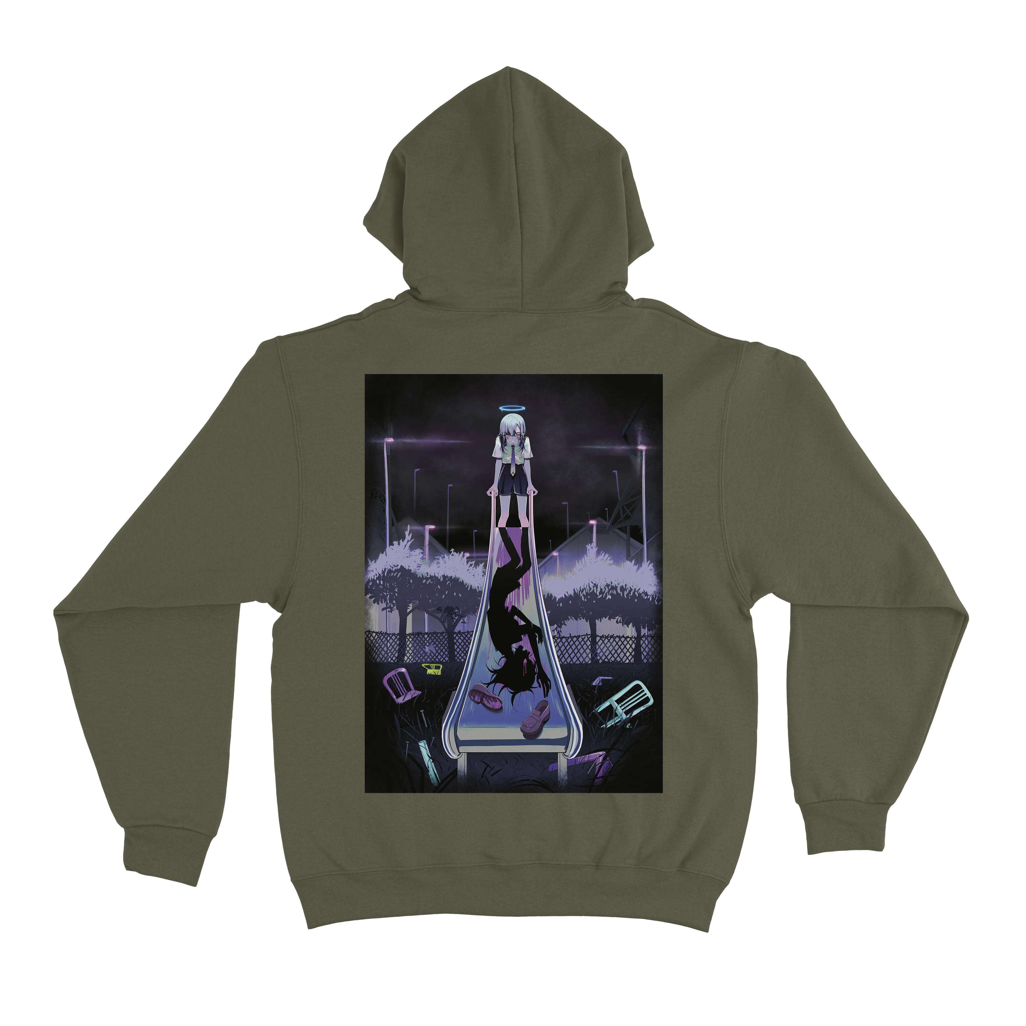 "Slide" Fleece Hoodie Khaki
