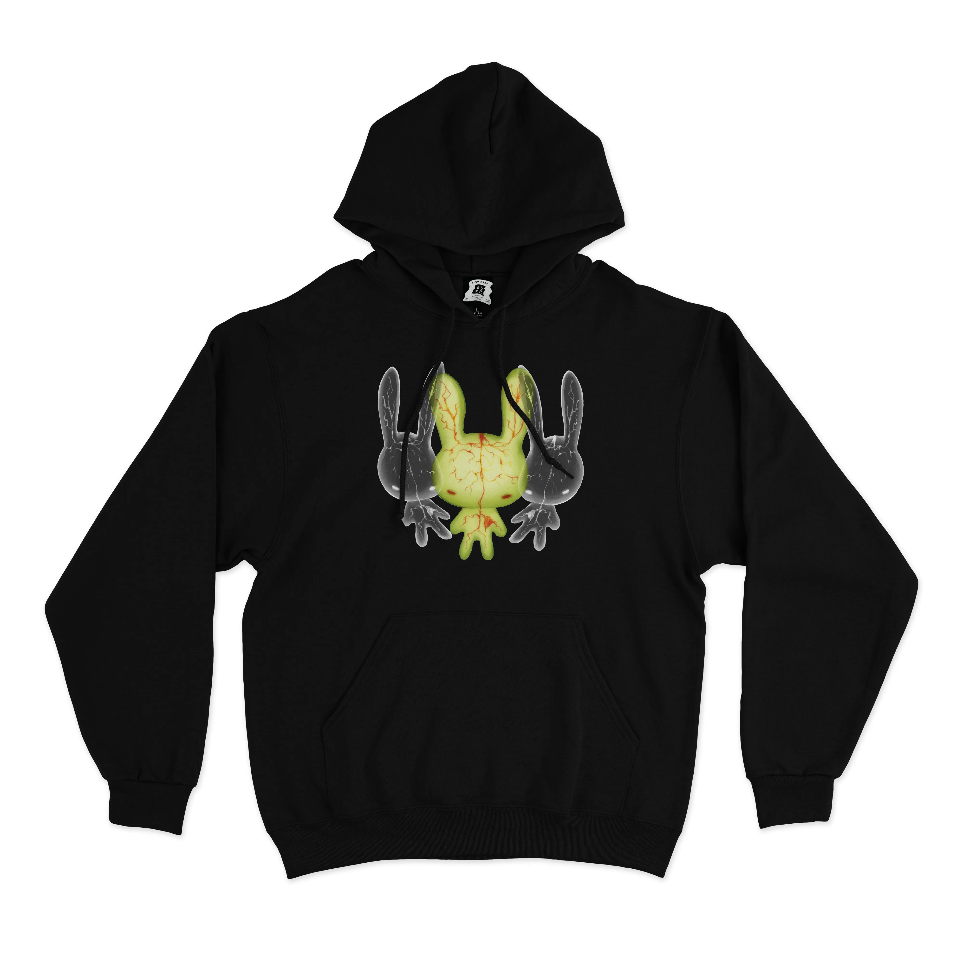 "Soul Escape" Basic Hoodie Black