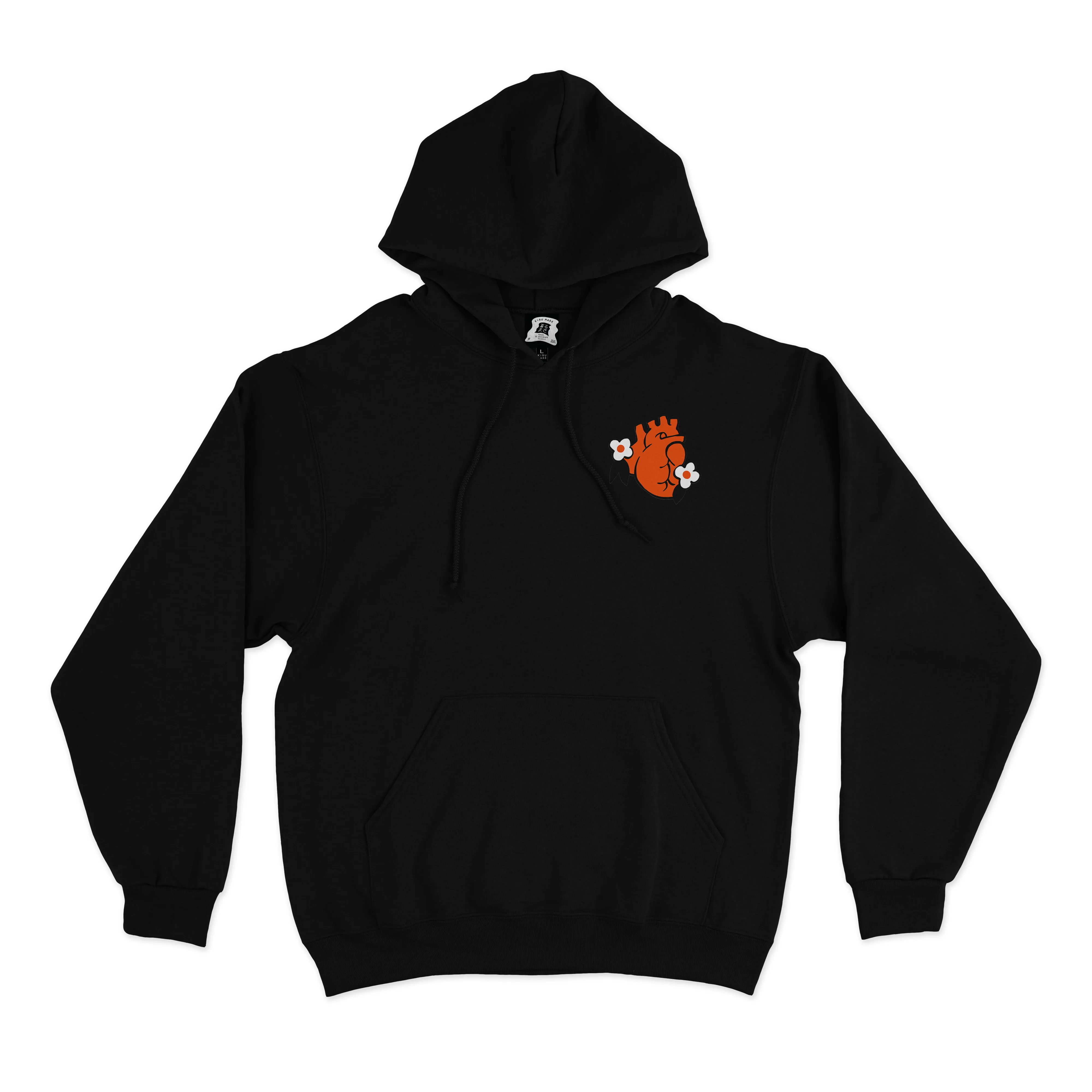 "Space Knight" Basic Hoodie White/Black