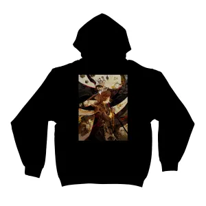 "Spine" Basic Hoodie Black