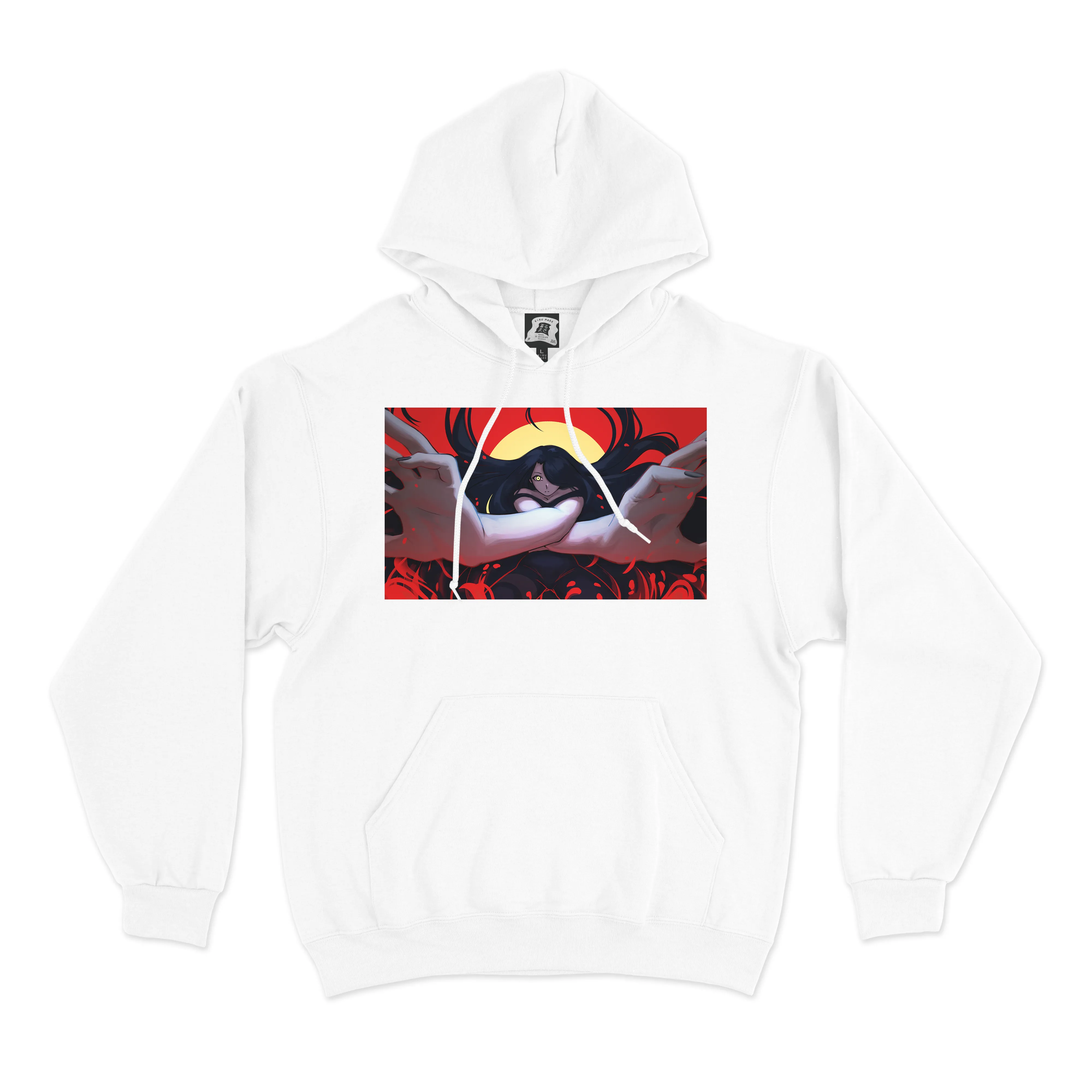 "TELEPURTE" Basic Hoodie White