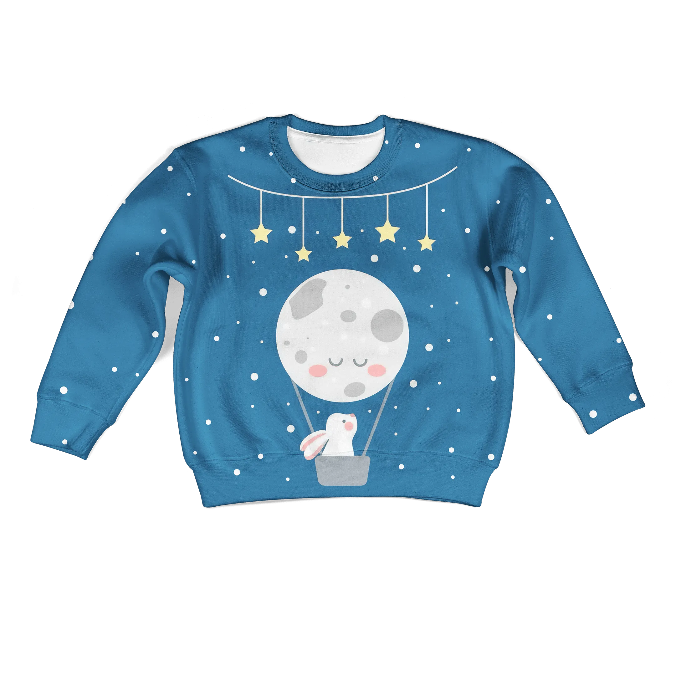 Rabbit Makes A Wish In Moonlight Custom Cosplay Kid Hoodie