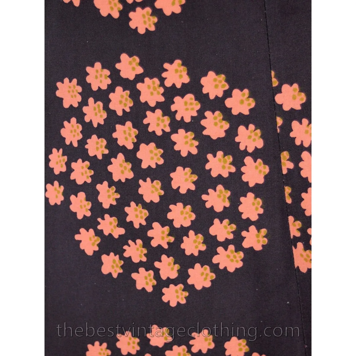 Rare Marimekko Dress Puketti 1964 Label Maxi Dress 100% Cotton 36/8