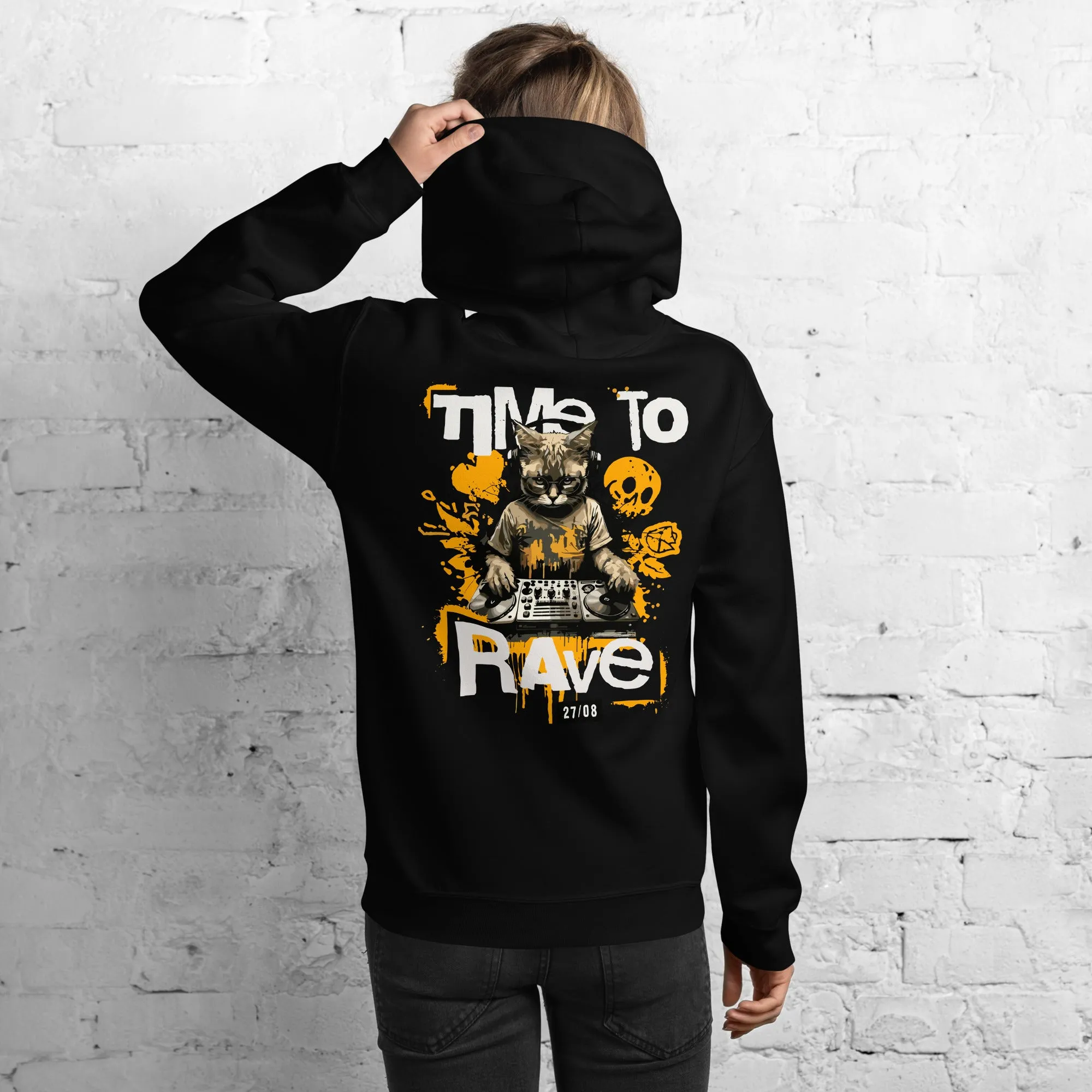 Rave Hoodie | Time to Rave | DJ Cat