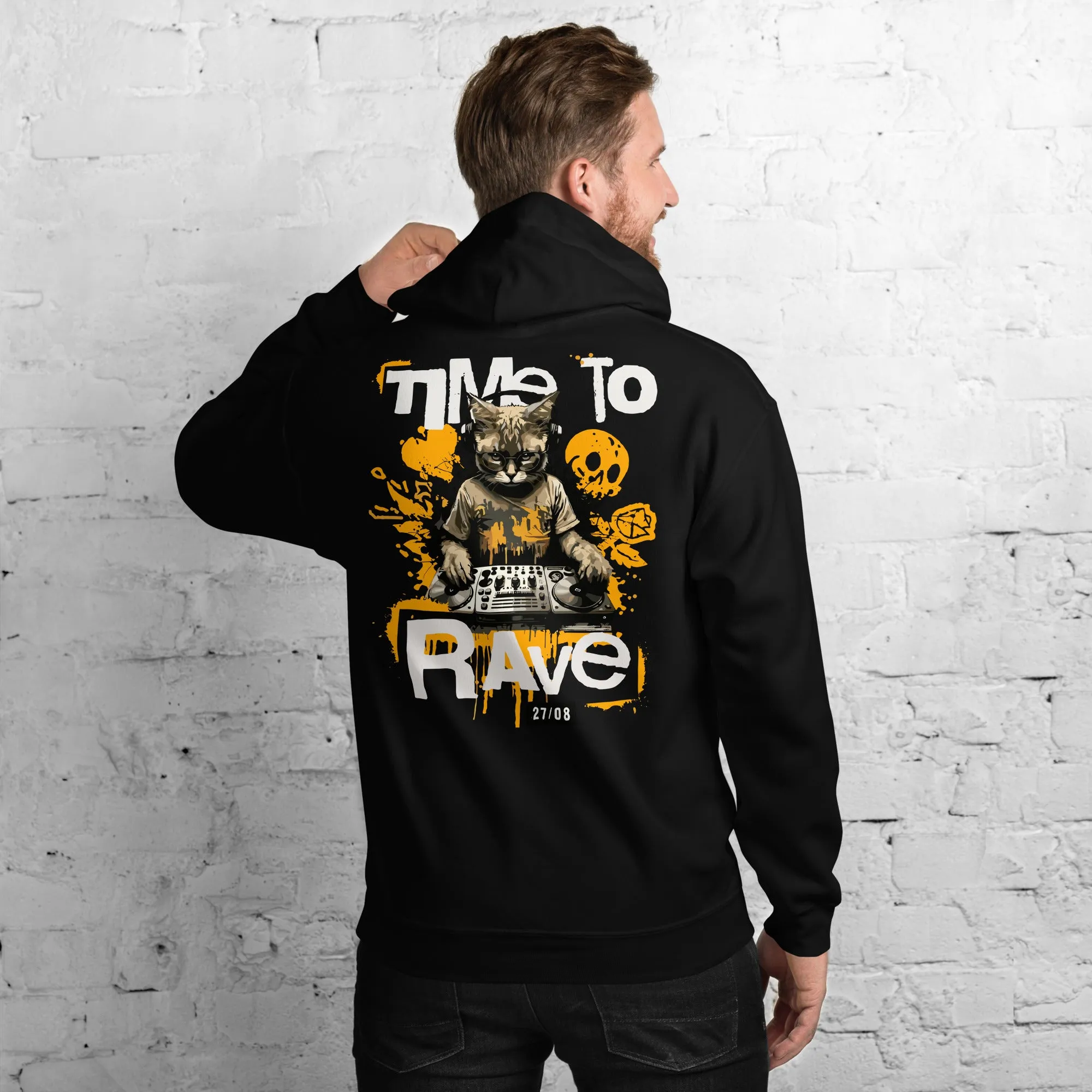 Rave Hoodie | Time to Rave | DJ Cat