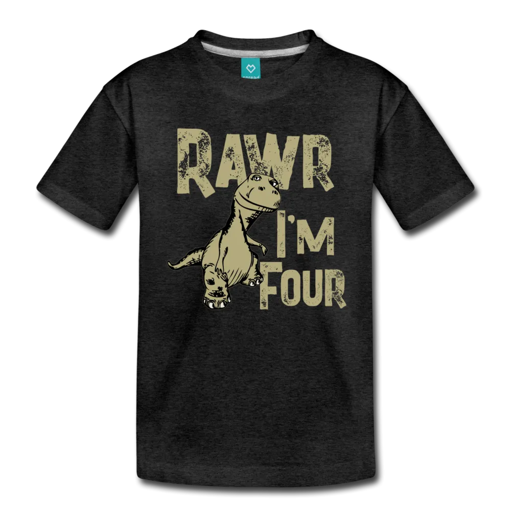 Rawr I'm Four Toddler Premium T-Shirt (CK1379)