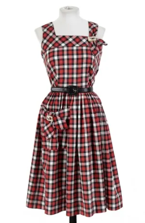 Red, B&W Gingham
