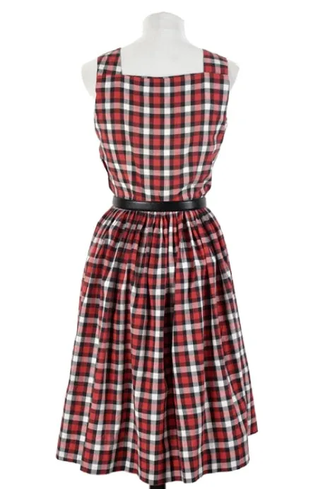 Red, B&W Gingham