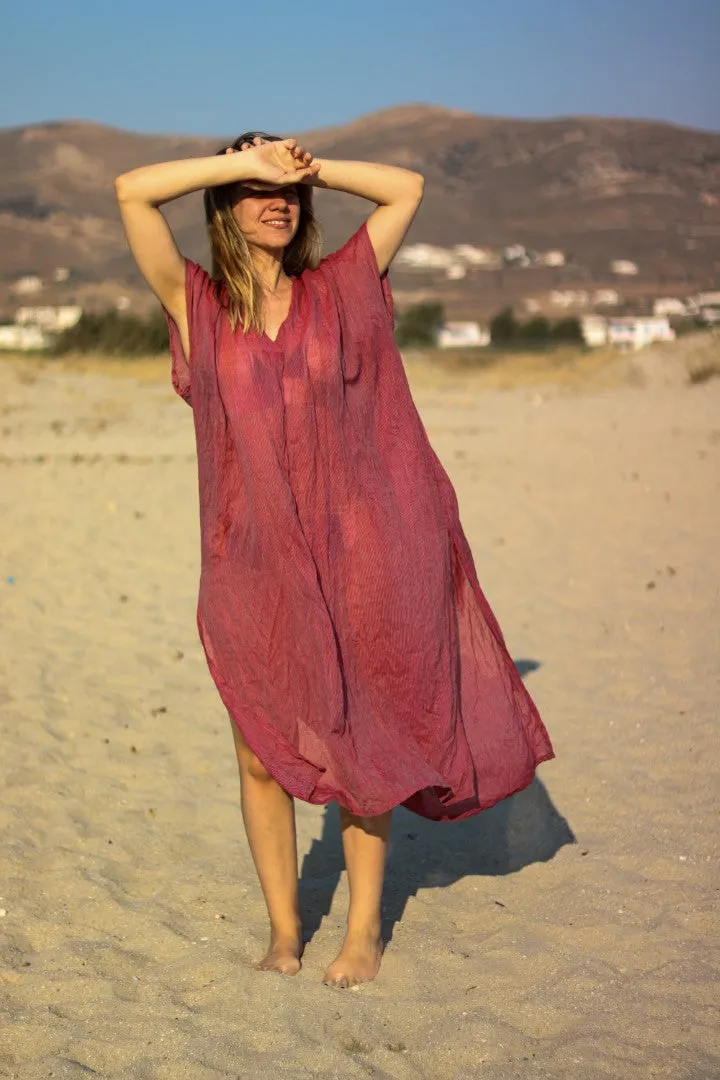 Red Beach Dress