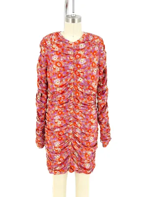 Róhe Sadie Ruched Mini Dress