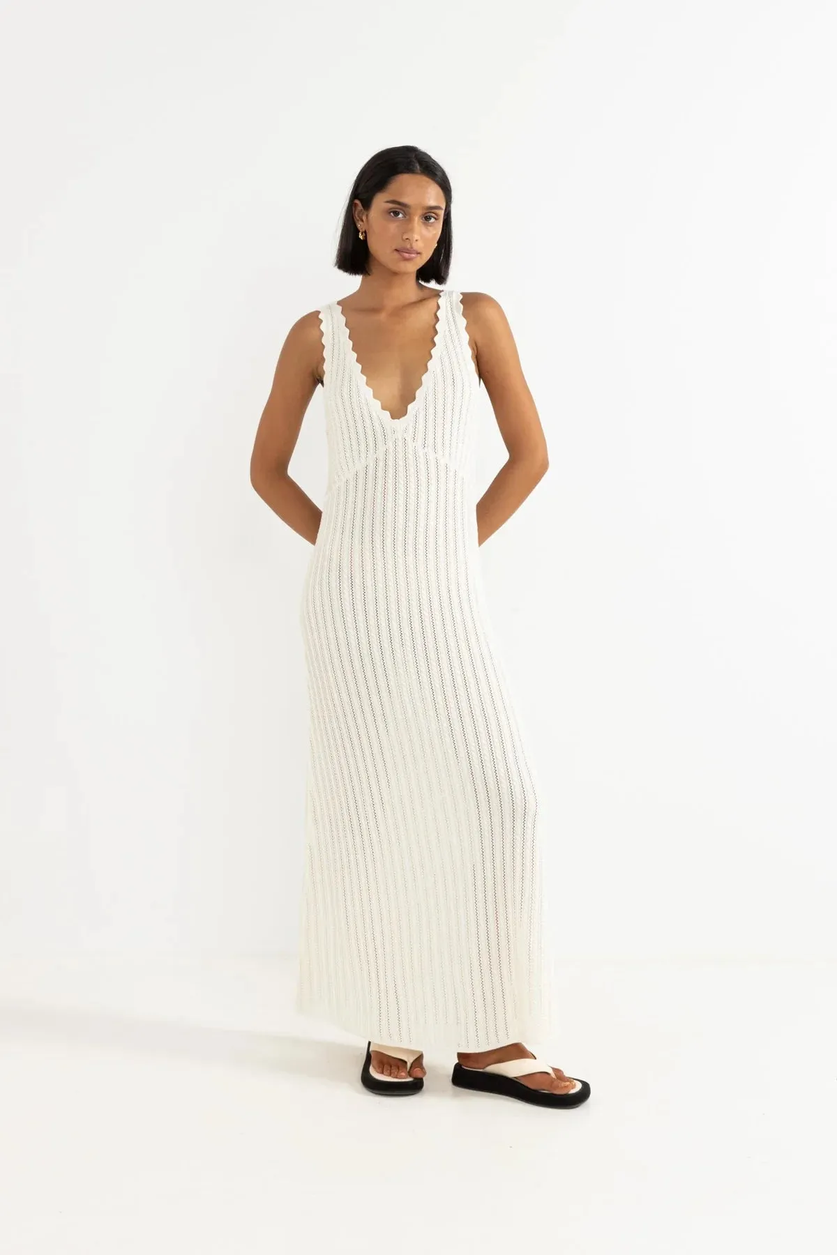 Rhythm Women’s Scallop Knit Dress