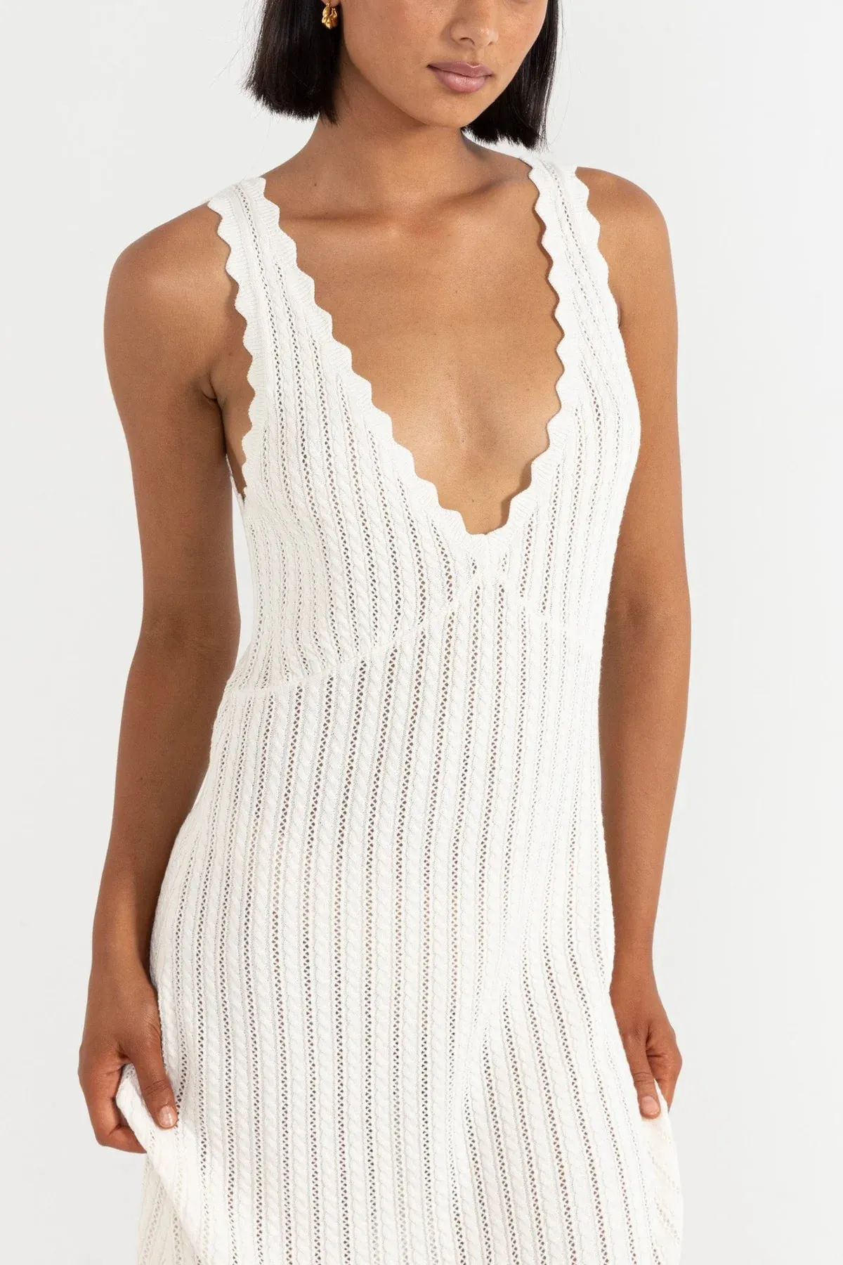 Rhythm Women’s Scallop Knit Dress