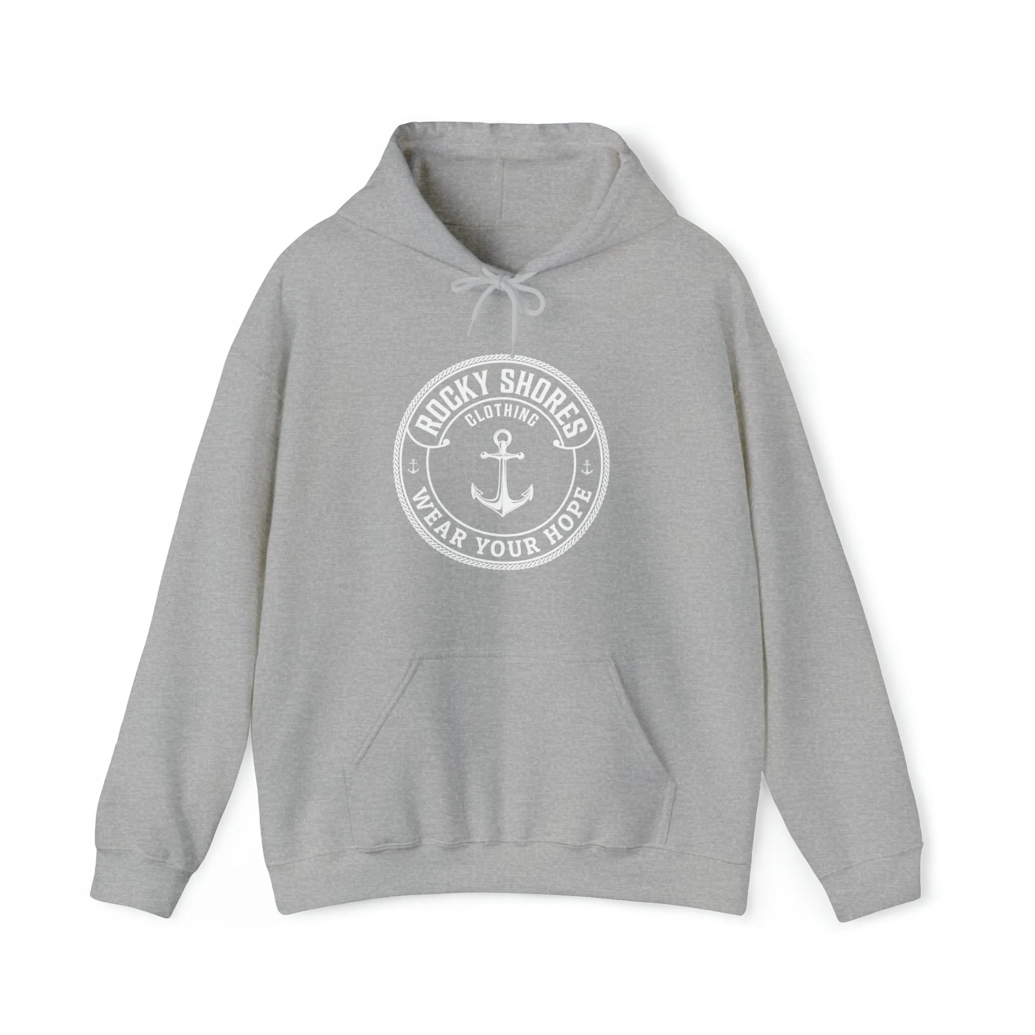 Rocky Shores Anchored in Hope Unisex Hoodie