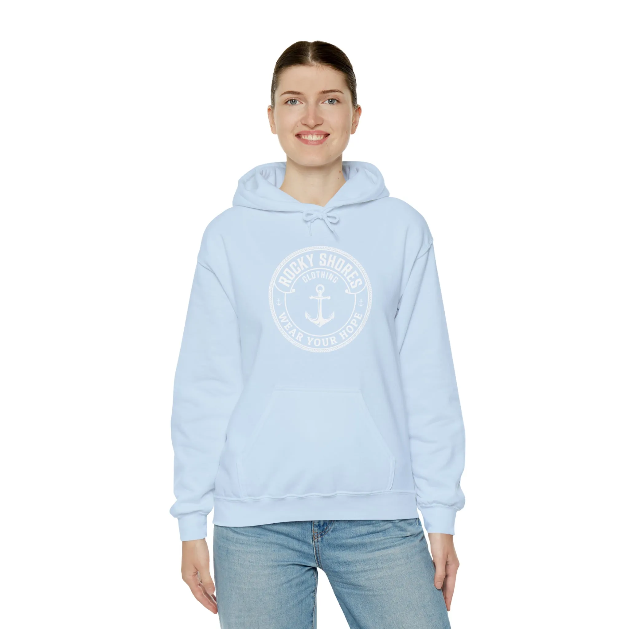 Rocky Shores Anchored in Hope Unisex Hoodie