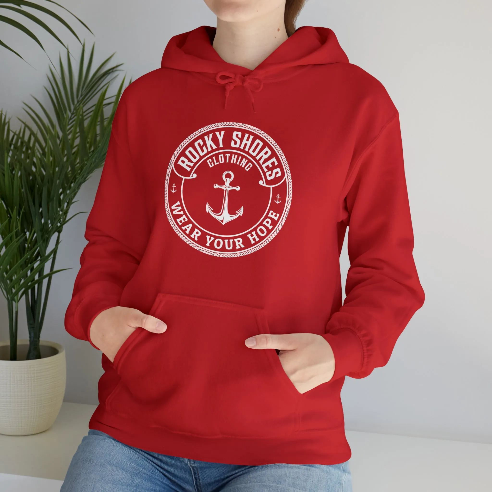 Rocky Shores Anchored in Hope Unisex Hoodie