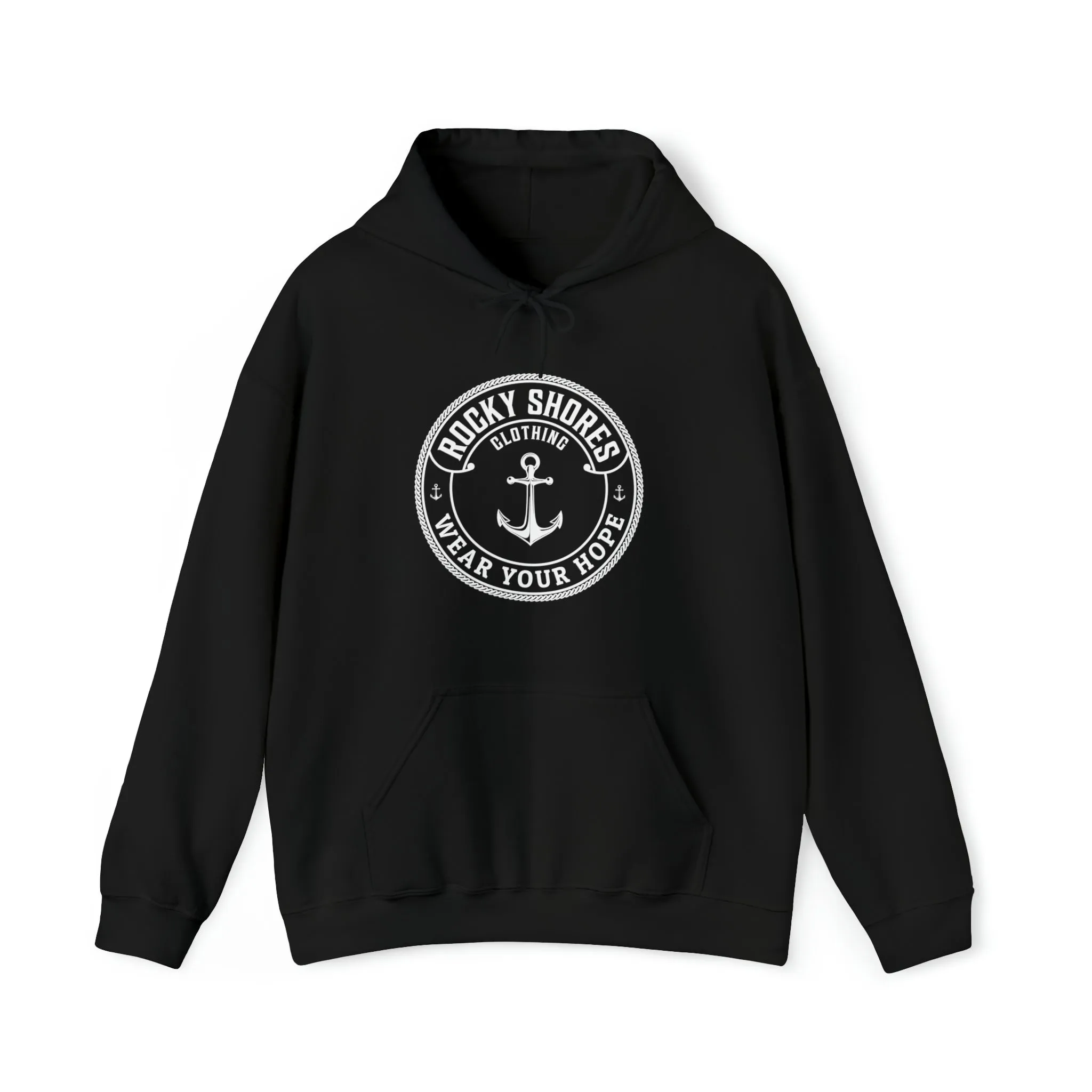Rocky Shores Anchored in Hope Unisex Hoodie