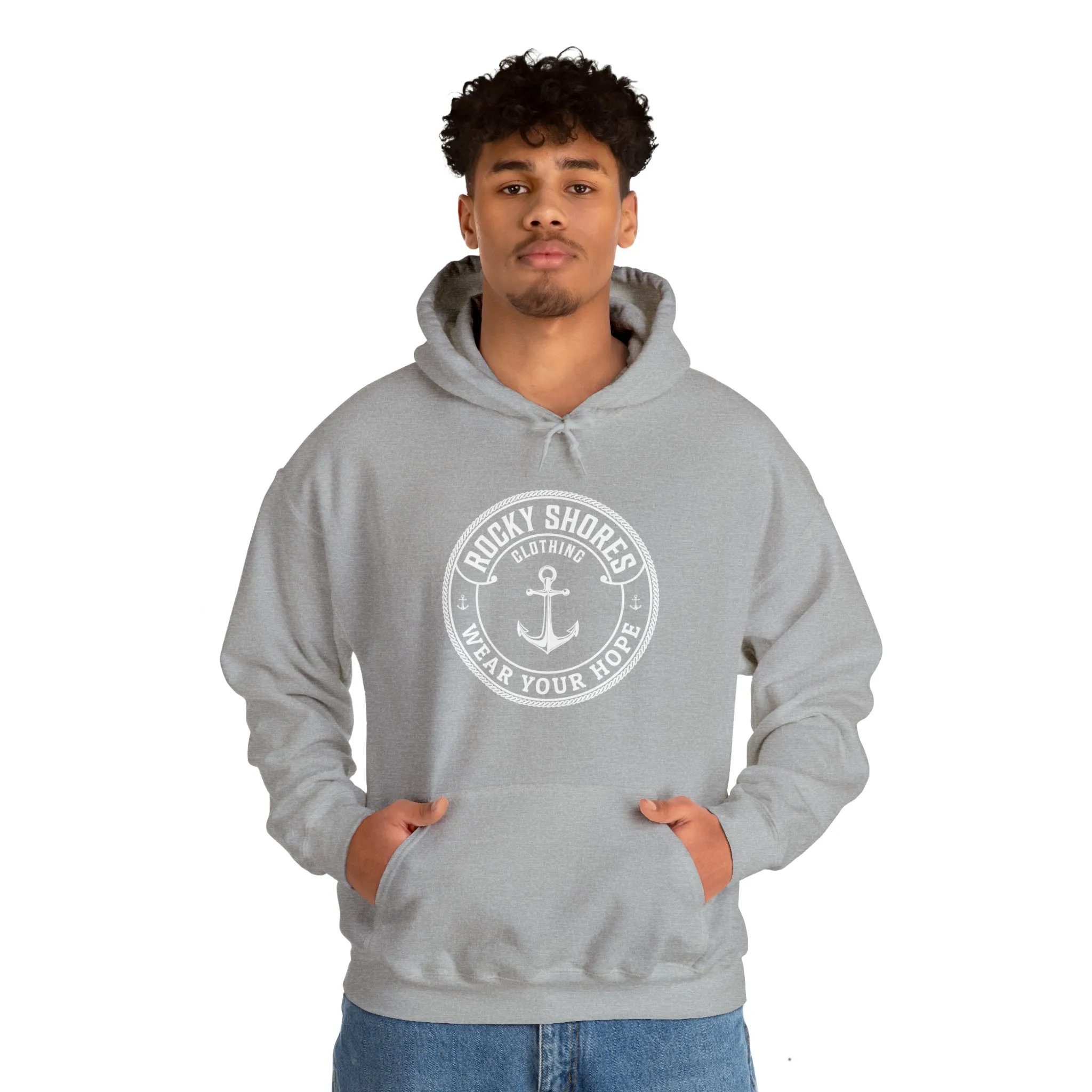 Rocky Shores Anchored in Hope Unisex Hoodie