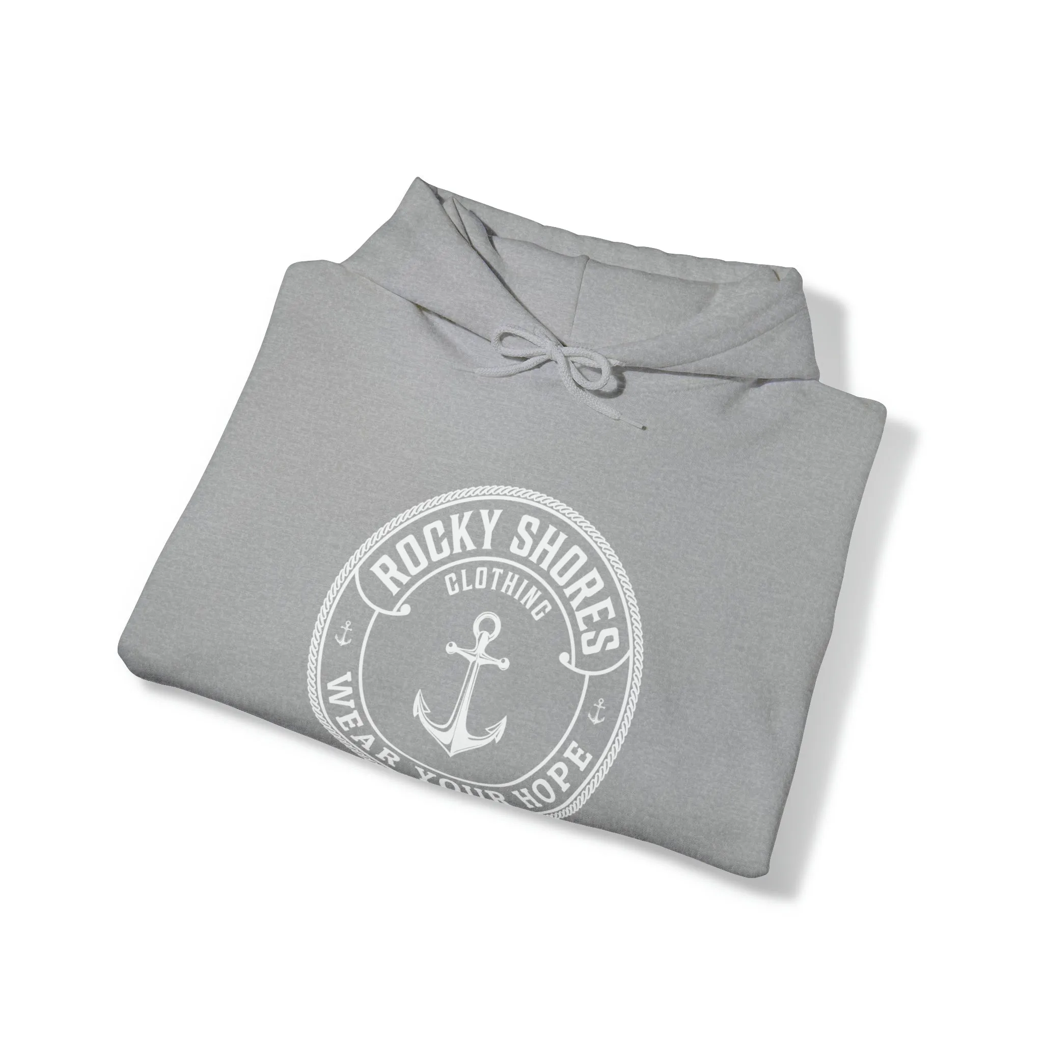 Rocky Shores Anchored in Hope Unisex Hoodie