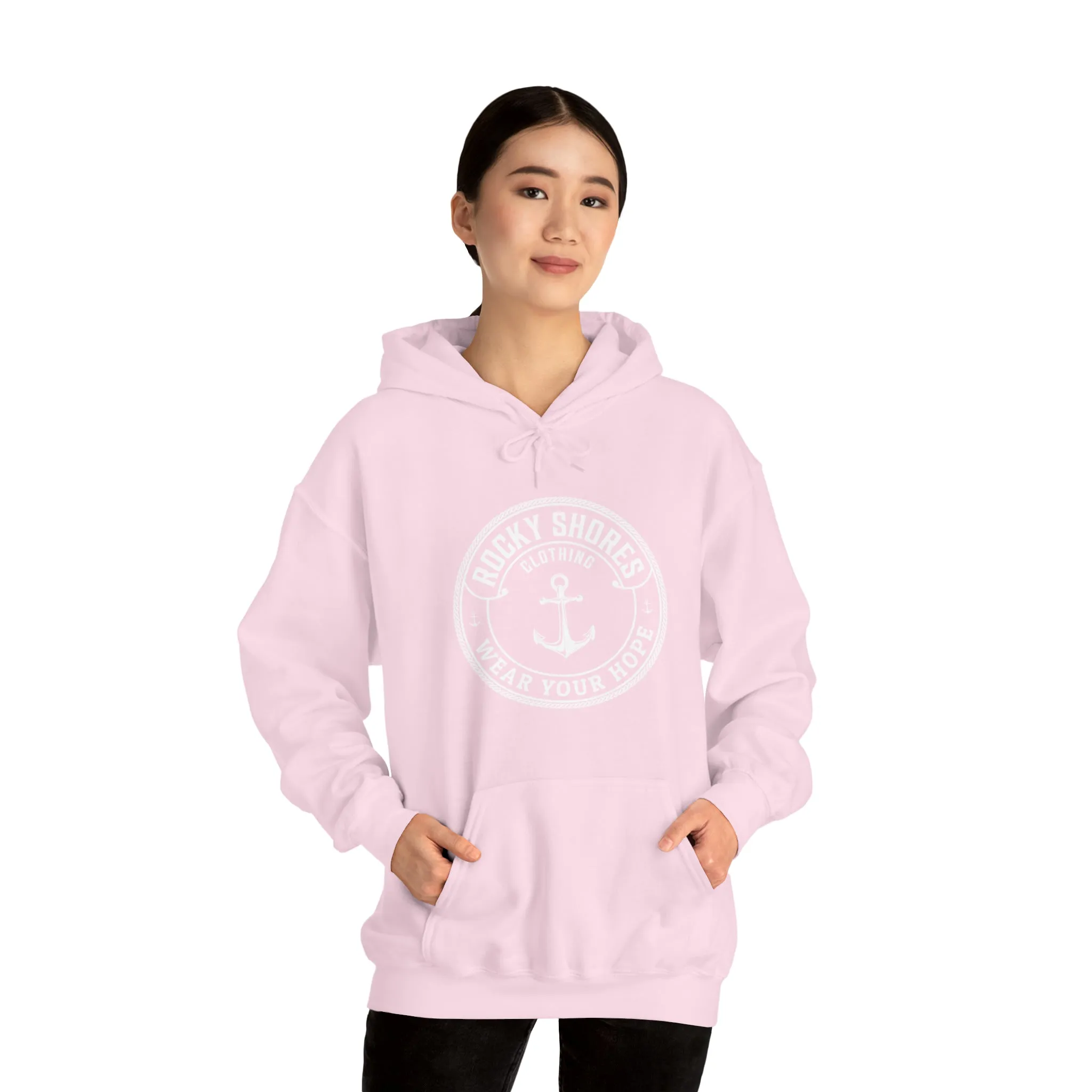 Rocky Shores Anchored in Hope Unisex Hoodie