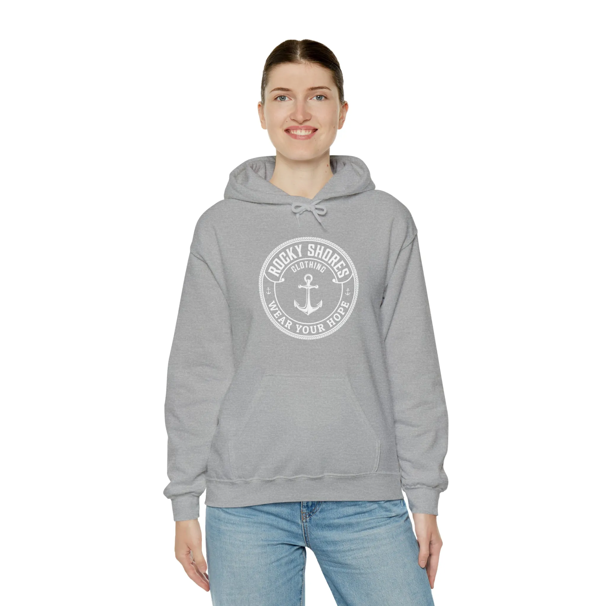 Rocky Shores Anchored in Hope Unisex Hoodie