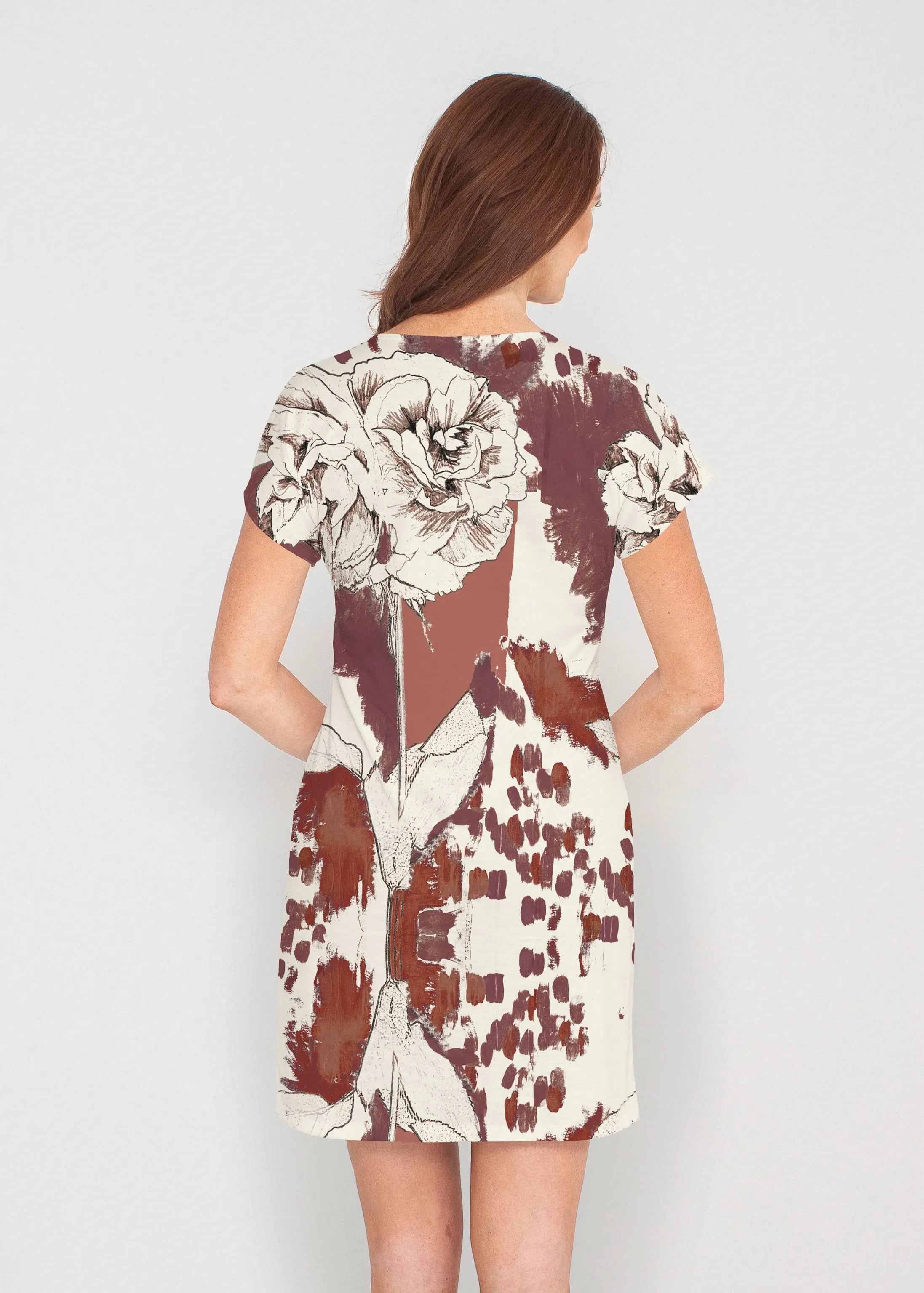 Rusty Rose (8062) ~ Lucy Tee Dress