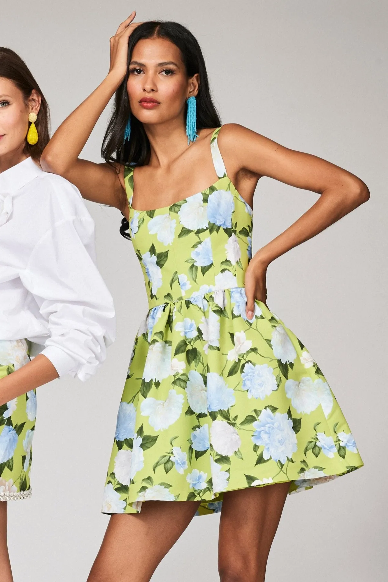 SAMIRA DRESS - CITRINE PEONIES