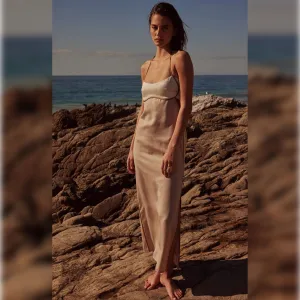 Sand & Taupe Colorblock Maxi