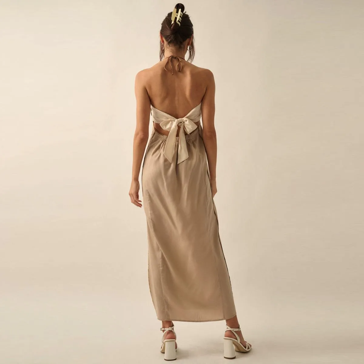Sand & Taupe Colorblock Maxi