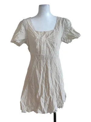 Sand Beige Textured Dress