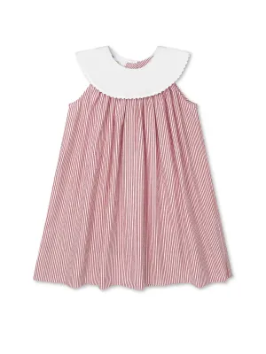 Sandra Dress - Raleigh Red Seersucker