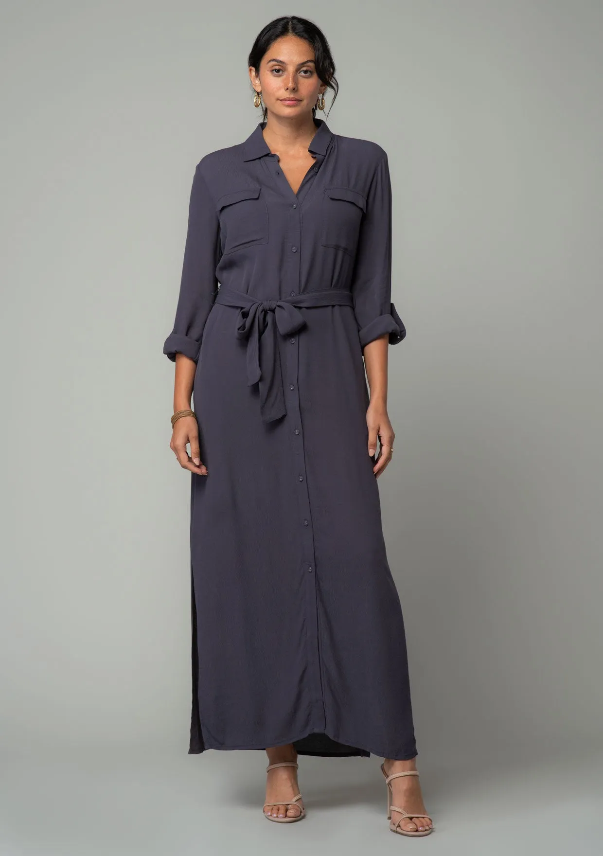 Sandrine Maxi Shirt Dress