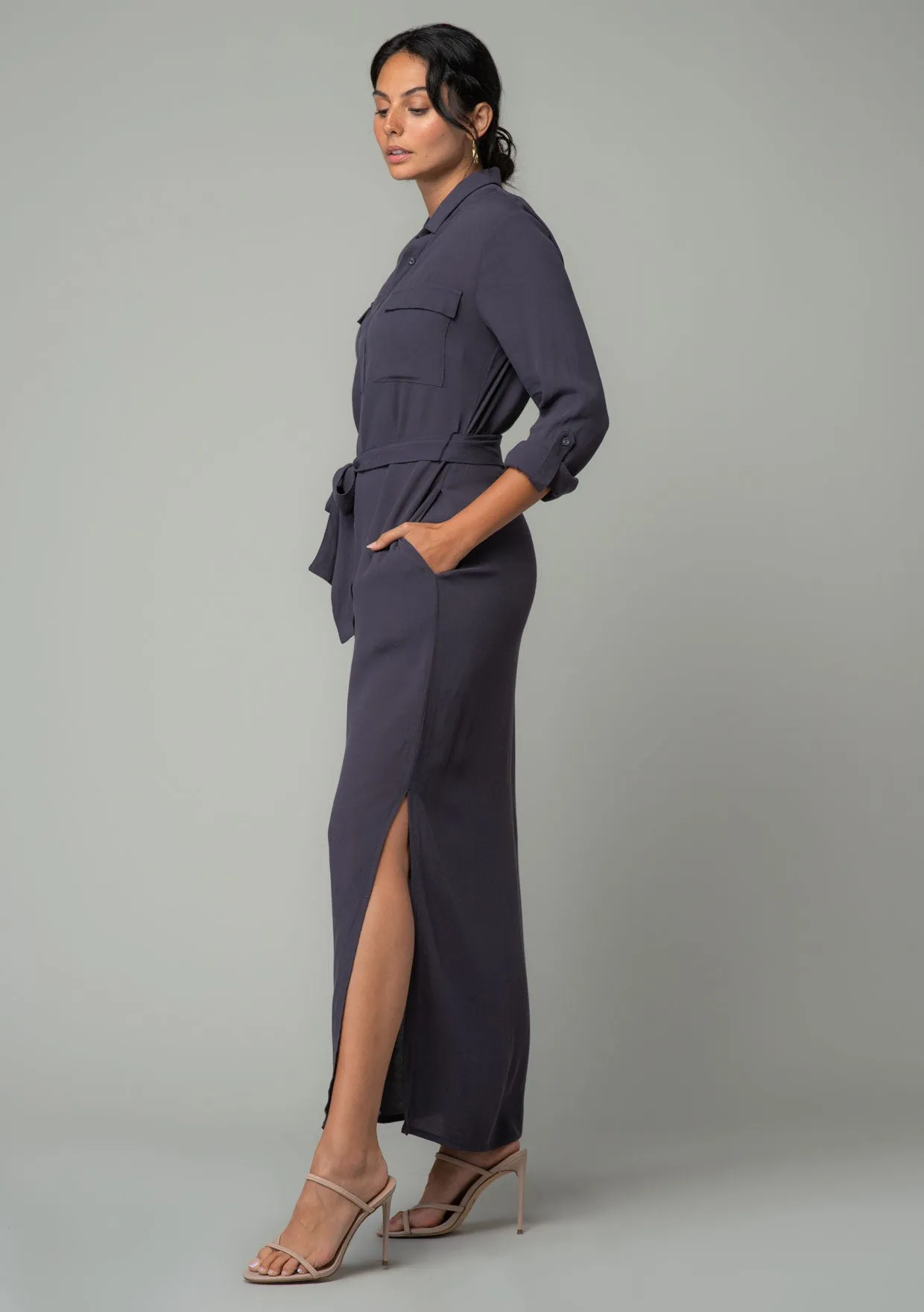 Sandrine Maxi Shirt Dress