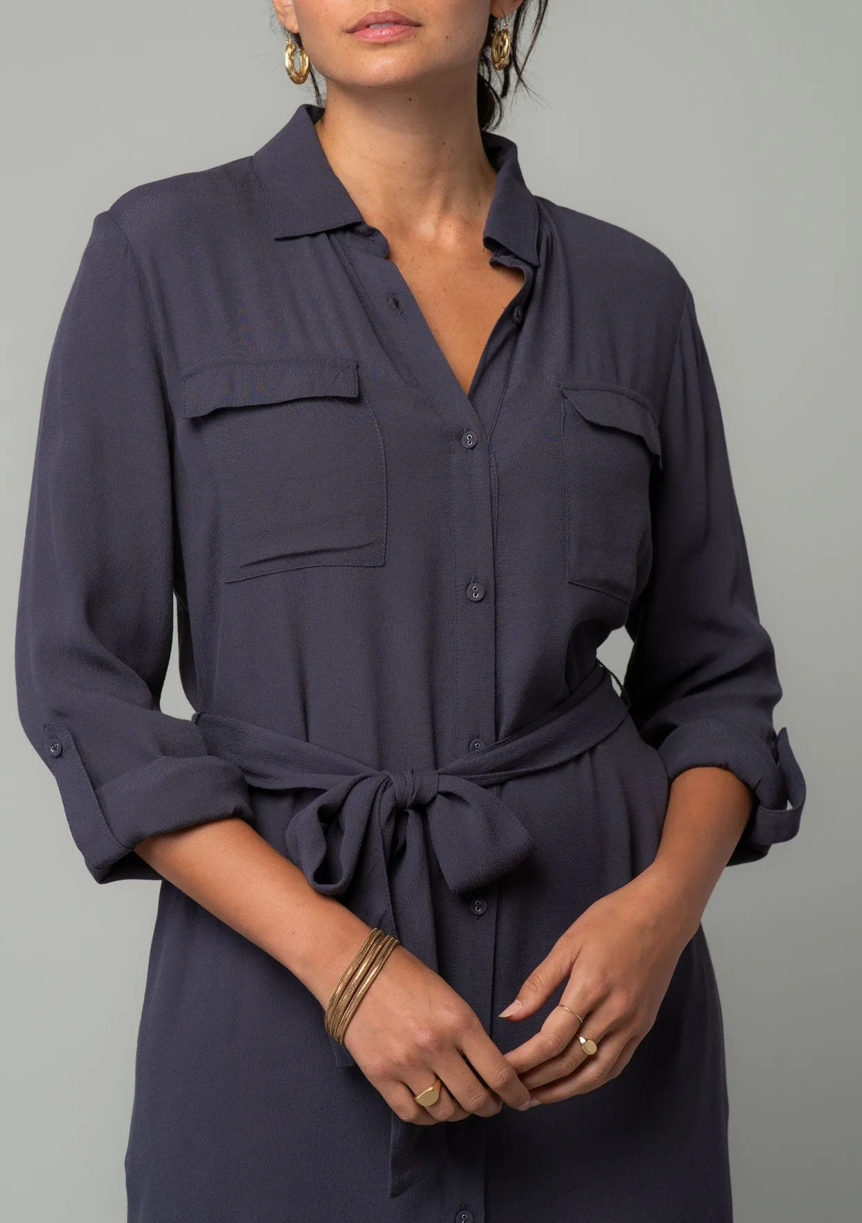 Sandrine Maxi Shirt Dress