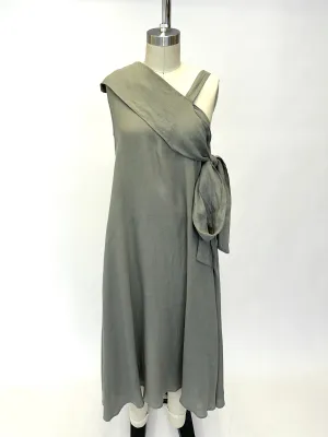 Sarah Pacini Linen Asymmetrical Dress