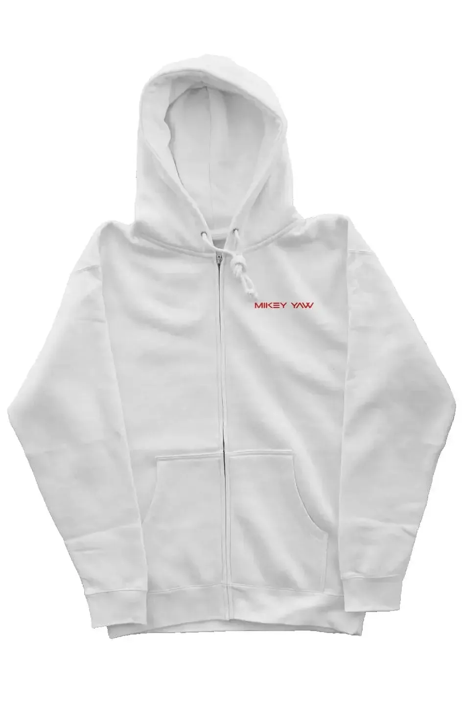 Scribbled M Zipper Hoodie (White)