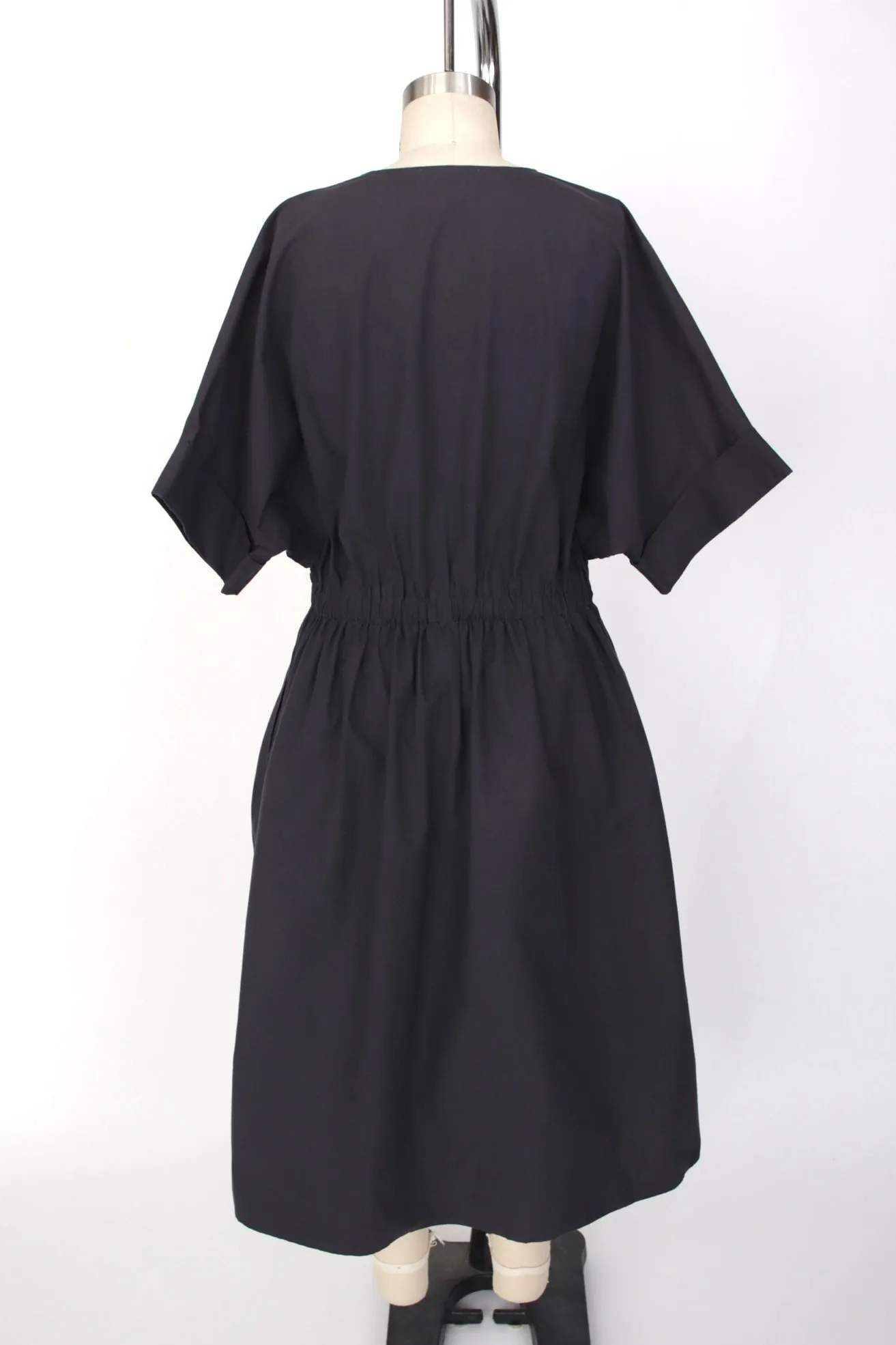 Sea Poplin Cotton Midi Dress