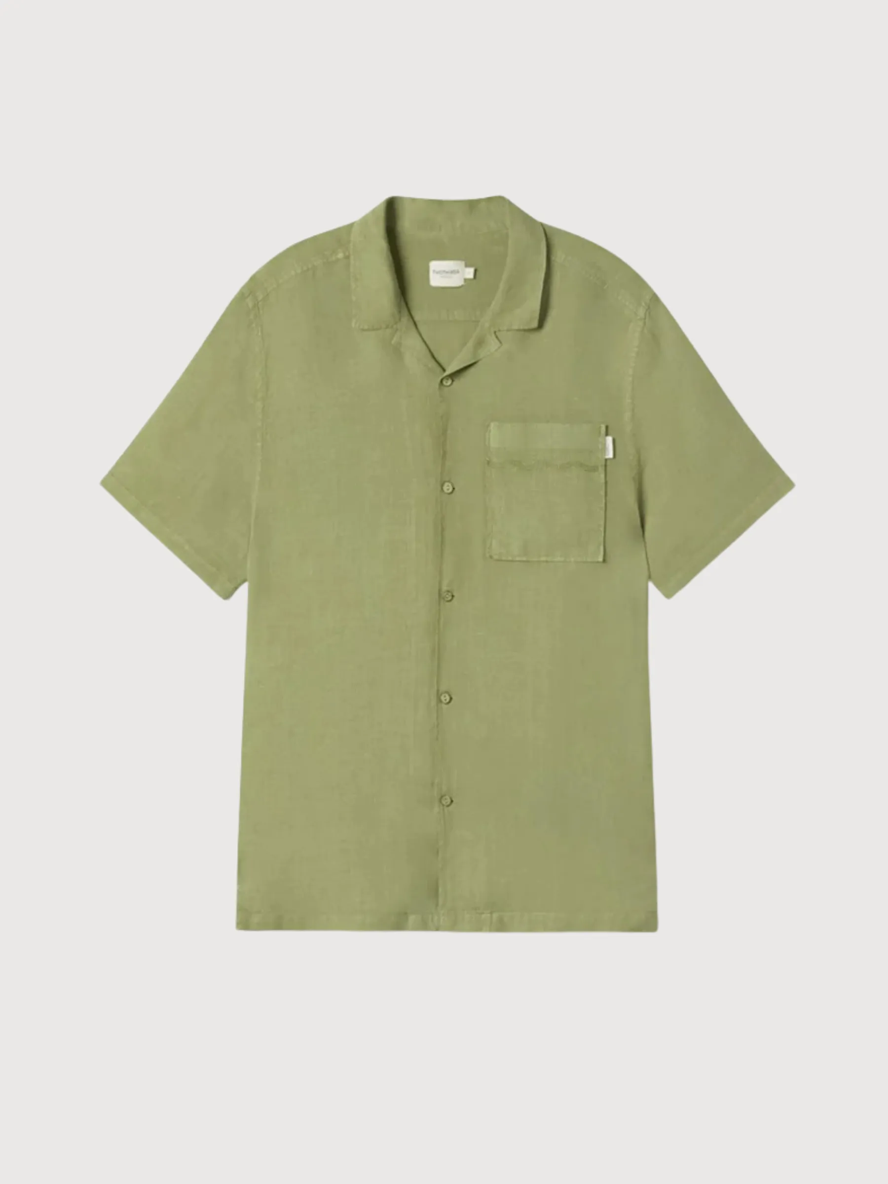 Shirt Olorua Green Man Linen | Twothirds