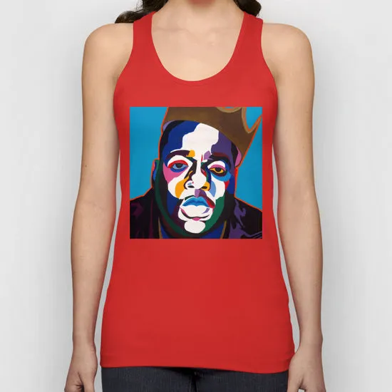 Sicker Than Yer Average - Biggie portrait Art - Biggie Tank top Shirt - Custom Art Shirt & Apparel - Vakseen Art